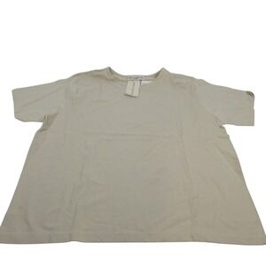 MARISA CHRISTINA WOMAN Beige Short Sleeve Crew Neck T Shirt Top Size 2X